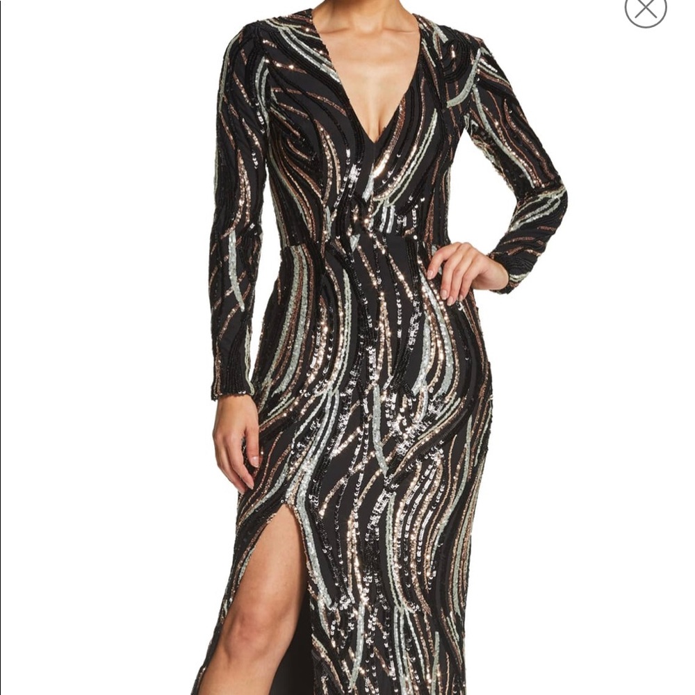 Dress the Population Alessandra Sequin Gown